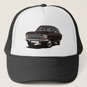 Gorra De Camionero Ilustración del Opel Kadett B Sedán negro