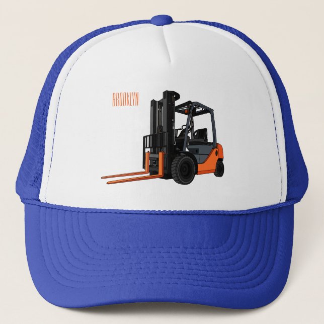 Gorra De Camionero Ilustracion del personalizado de elevación de la h (Anverso)