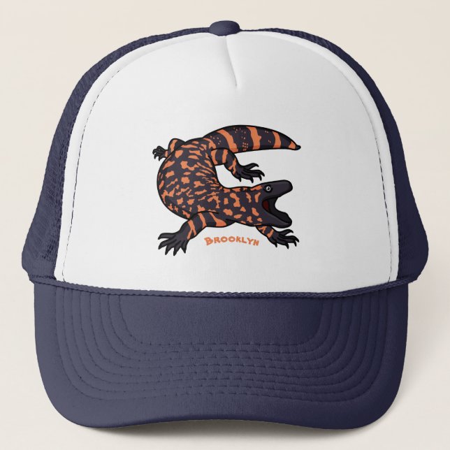 Gorra De Camionero Ilustracion del personalizado monstruo de la gila  (Anverso)