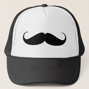 Gorra De Camionero ilustracion del símbolo del vintage del bigote