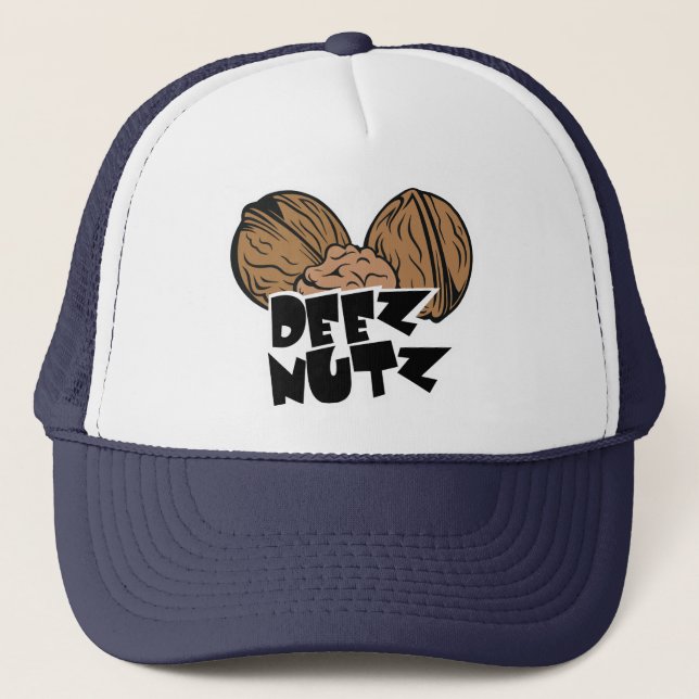 Gorra De Camionero Ilustracion divertido de Deez Nutz (Anverso)