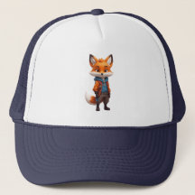 Ilustracion Fox alegre y aventurero
