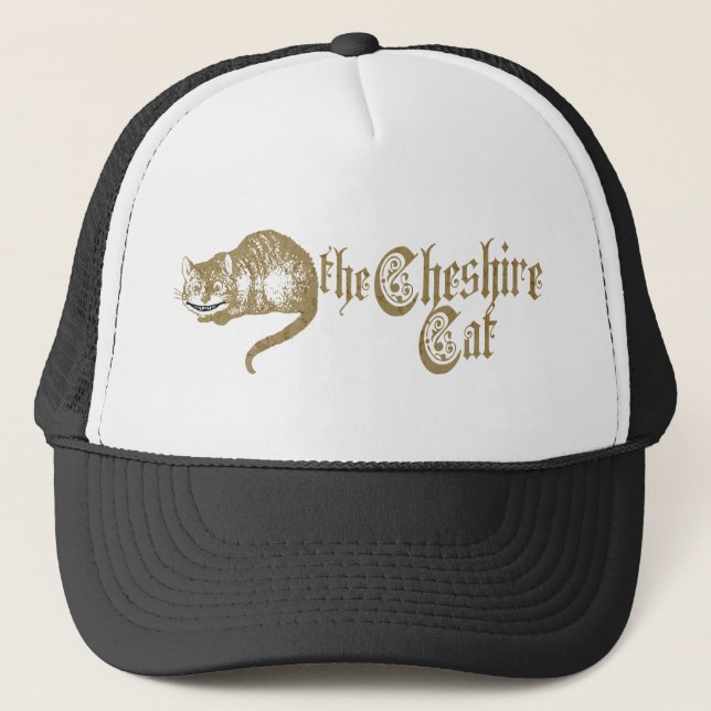 Gorra De Camionero Ilustracion Gato de Cheshire (Anverso)