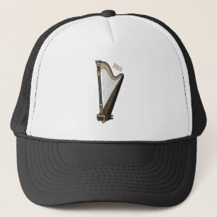 Gorra De Camionero Ilustracion Harp personalizado