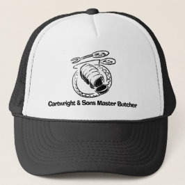 Gorra De Camionero Ilustracion Maestro Carnicero a Personalizar.