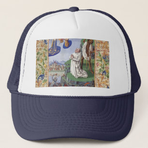 Gorra De Camionero Ilustración medieval de San Bernardo de Clairvaux