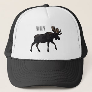 Gorra De Camionero Ilustracion Moose personalizado