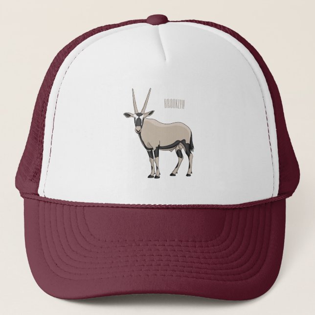 Gorra De Camionero Ilustracion Oryx personalizado (Anverso)