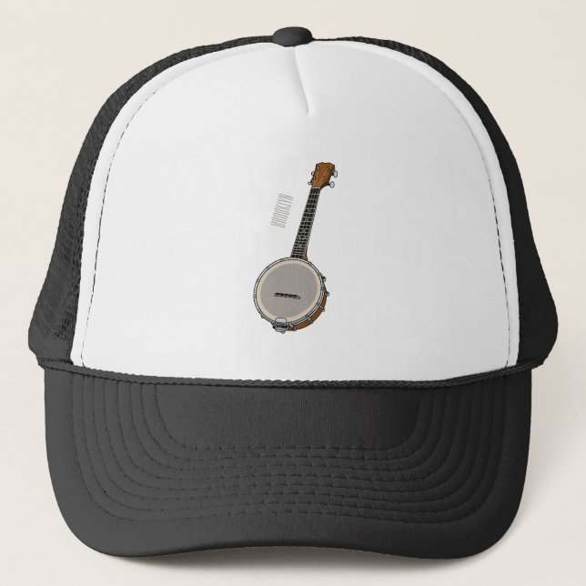 Gorra De Camionero Ilustracion personalizado Banjo (Anverso)
