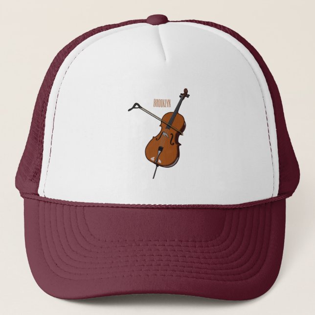 Gorra De Camionero Ilustracion personalizado Cello (Anverso)