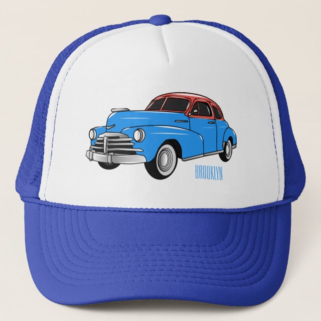Gorra De Camionero Ilustracion personalizado clásico de 1948 (Anverso)
