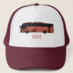 Gorra De Camionero Ilustracion personalizado de autobús