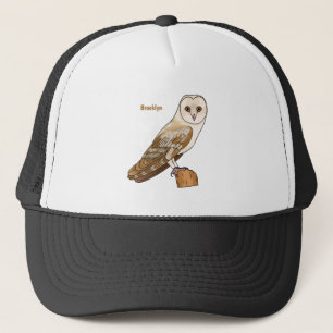 Gorra De Camionero Ilustracion personalizado de aves de búho de Barn