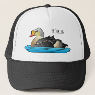 Gorra De Camionero Ilustracion personalizado de aves King eider