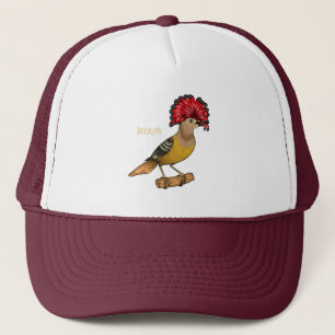 Gorra De Camionero Ilustracion personalizado de aves Royal flycatcher