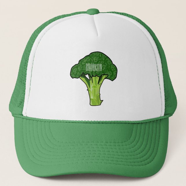 Gorra De Camionero Ilustracion personalizado de Broccoli (Anverso)
