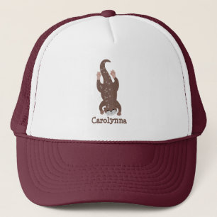 Gorra De Camionero Ilustracion personalizado de buceo con nutria