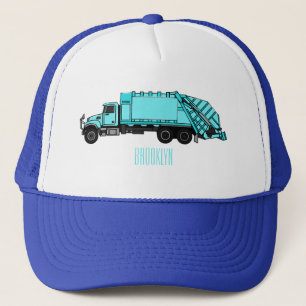 Gorra De Camionero Ilustracion personalizado de camión de basura