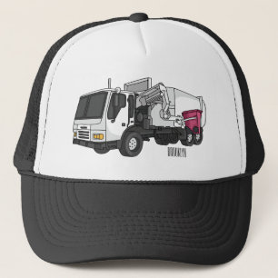 Gorra De Camionero Ilustracion personalizado de camión de basura