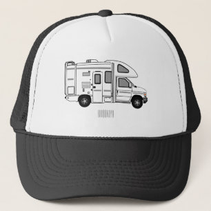 Gorra De Camionero Ilustracion personalizado de Campervan