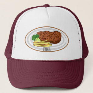 Gorra De Camionero Ilustracion personalizado de carne