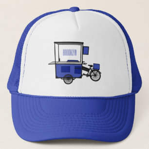 Gorra De Camionero Ilustracion personalizado de carrito de alimentos