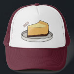 Gorra De Camionero Ilustracion personalizado de Cheesecake<br><div class="desc">Ilustracion personalizado de Cheesecake</div>