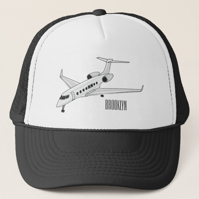Gorra De Camionero Ilustracion personalizado de chorro privado (Anverso)