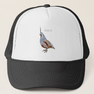 Gorra De Camionero Ilustracion personalizado de codorniz de montaña