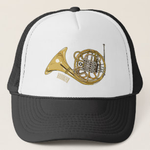 Gorra De Camionero Ilustracion personalizado de cuerno francés