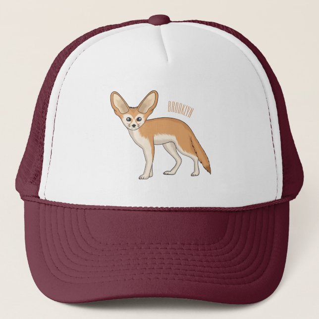 Gorra De Camionero Ilustracion personalizado de Fennec fox (Anverso)