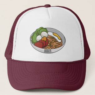 Gorra De Camionero Ilustracion personalizado de fideos