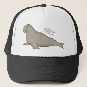 Gorra De Camionero Ilustracion personalizado de focas elefantes