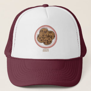 Gorra De Camionero Ilustracion personalizado de galletas de chocolate