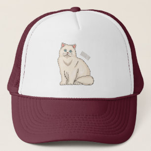 Gorra De Camionero Ilustracion personalizado de gato persa