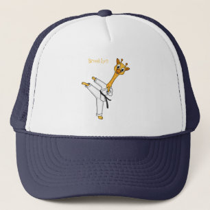 Gorra De Camionero Ilustracion personalizado de Kung Fu giraffe
