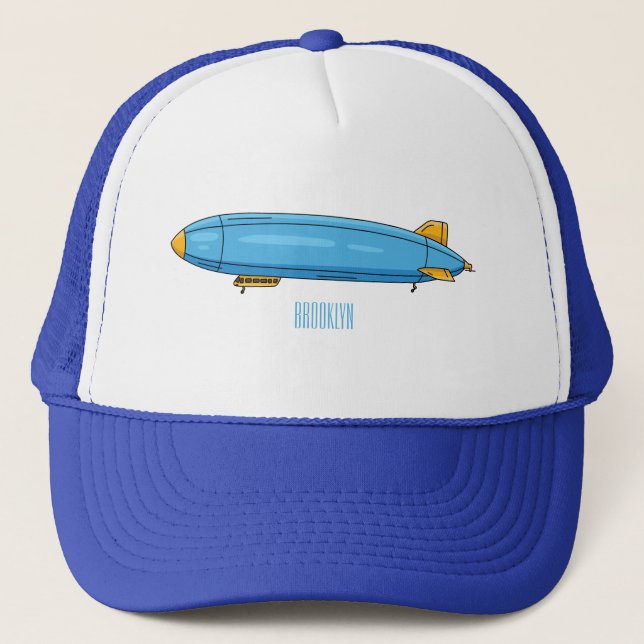 Gorra De Camionero Ilustracion personalizado de la aeronave (Anverso)