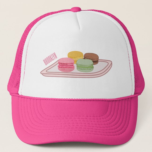 Gorra De Camionero Ilustracion personalizado de Macaron (Anverso)