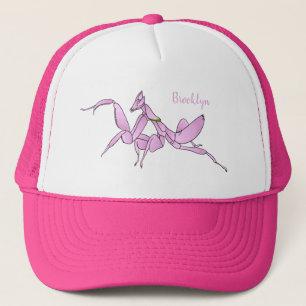 Gorra De Camionero Ilustracion personalizado de mantis orquídea