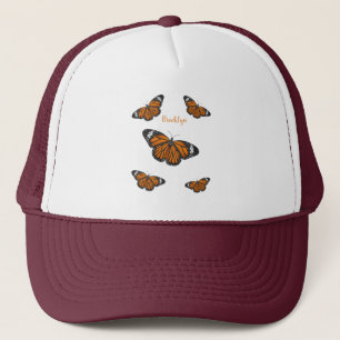 Gorra De Camionero Ilustracion personalizado de mariposa monarca 