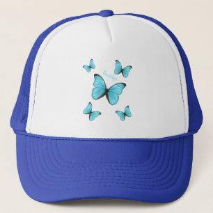Gorra De Camionero Ilustracion personalizado de mariposas morfo