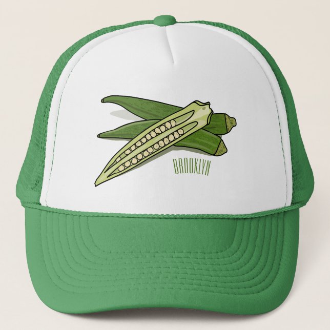 Gorra De Camionero Ilustracion personalizado de Okra (Anverso)