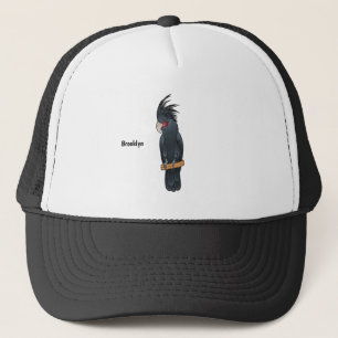 Gorra De Camionero Ilustracion personalizado de pájaro de la cacatúa 