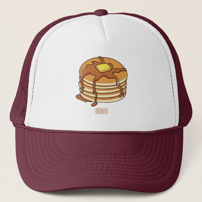 Gorra De Camionero Ilustracion personalizado de panqueques (Anverso)