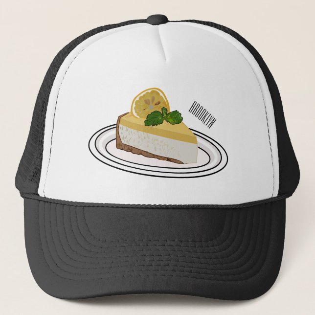 Gorra De Camionero Ilustracion personalizado de queso de limón (Anverso)