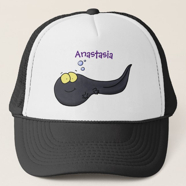Gorra De Camionero Ilustracion personalizado de renacuajo divertido (Anverso)