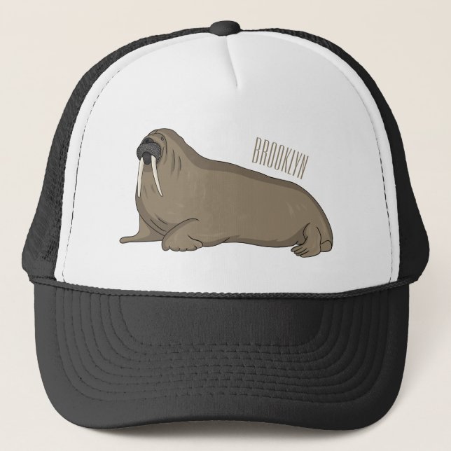 Gorra De Camionero Ilustracion personalizado de Walrus (Anverso)