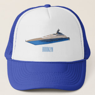 Gorra De Camionero Ilustracion personalizado de yates