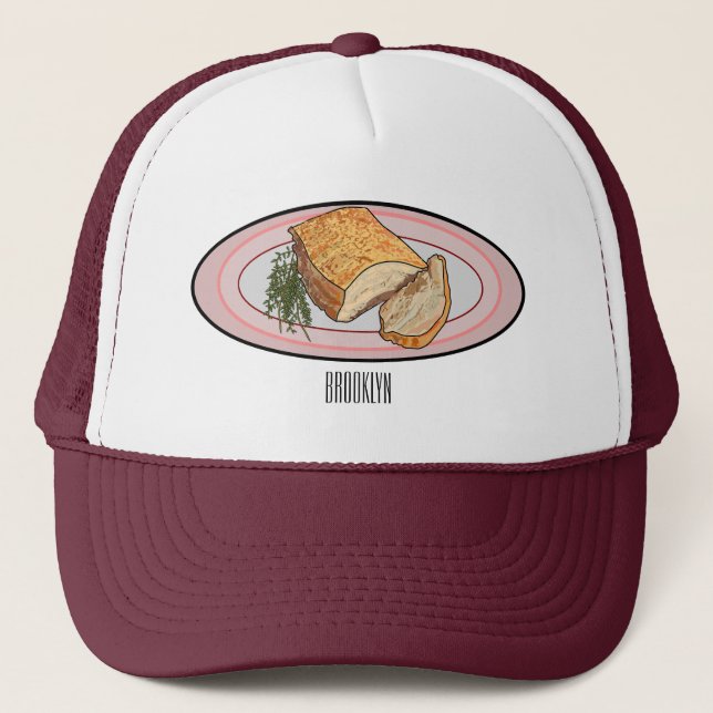 Gorra De Camionero Ilustracion personalizado del vientre de cerdo asa (Anverso)