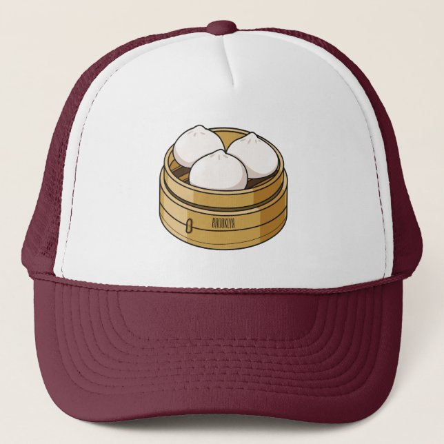 Gorra De Camionero Ilustracion personalizado Dim sum (Anverso)